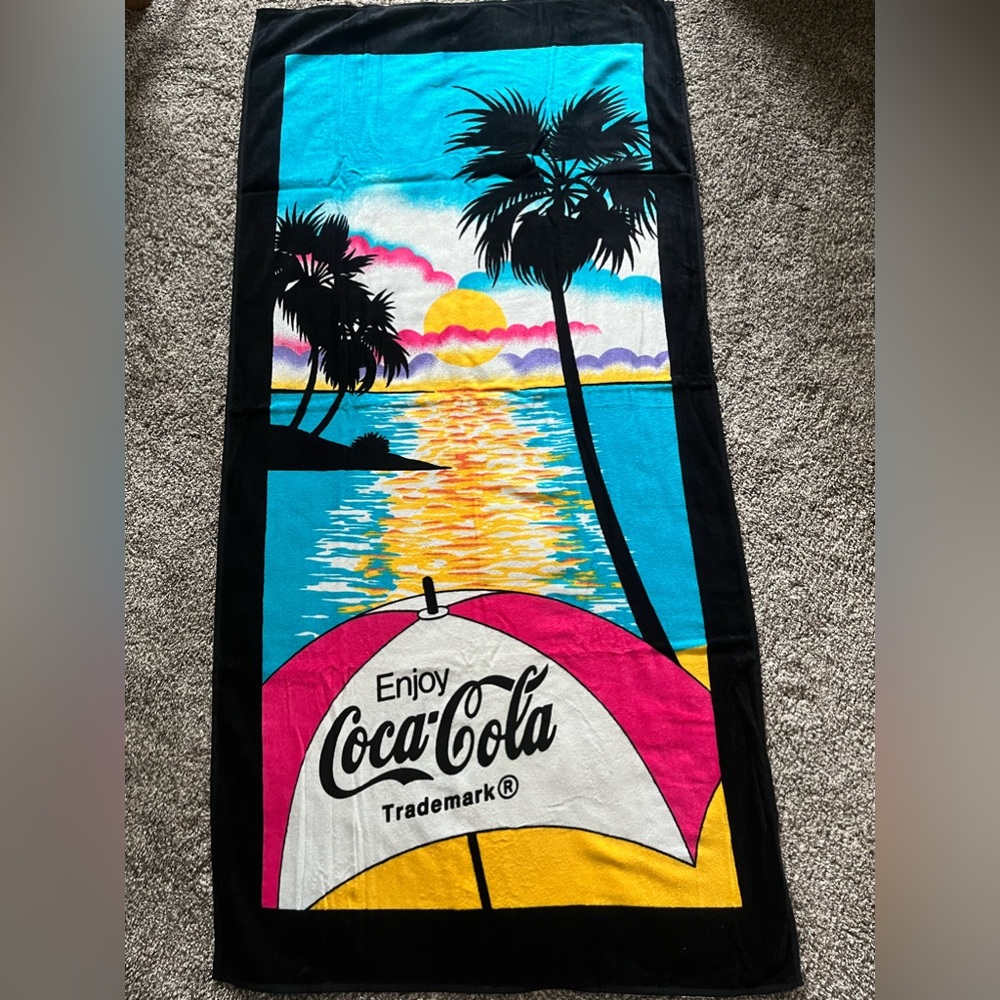 Enjoy Coca-Cola Beach & Palms Beach Towel
